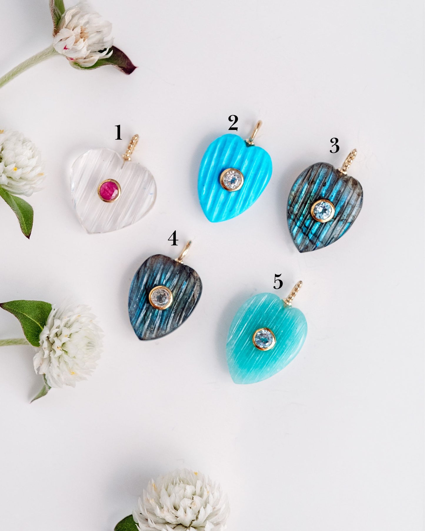 Heart Gemstone Pendant