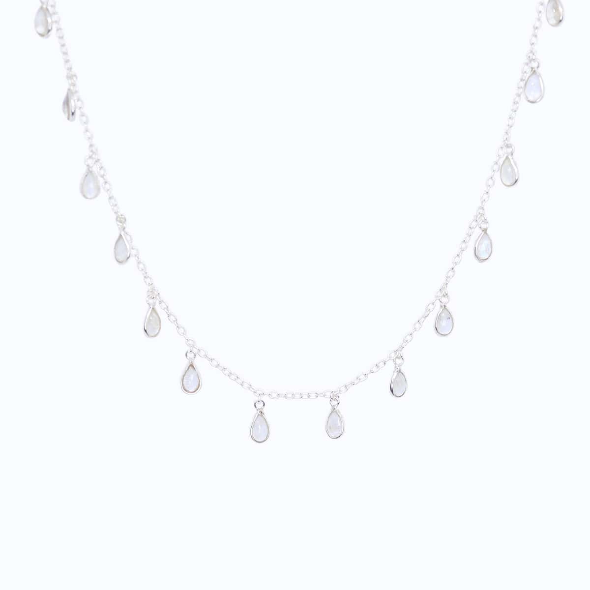 Drop Me Bling Moonstone Necklace