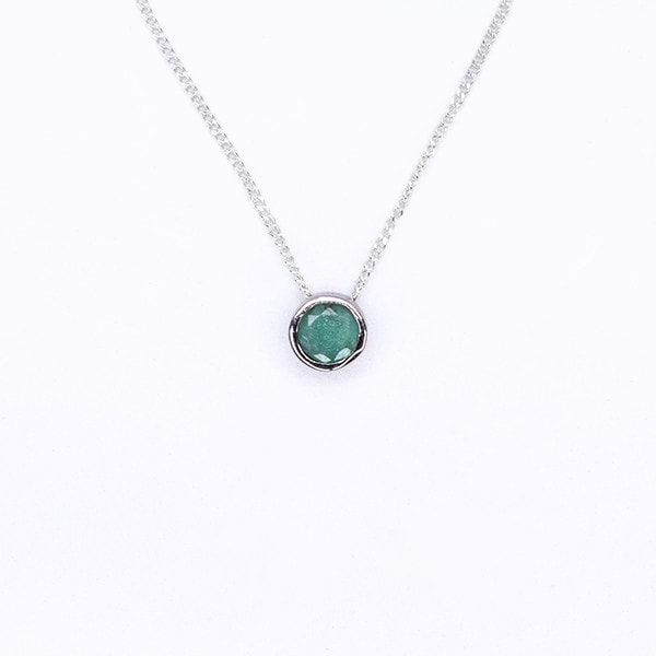 Emerald Slider Necklace