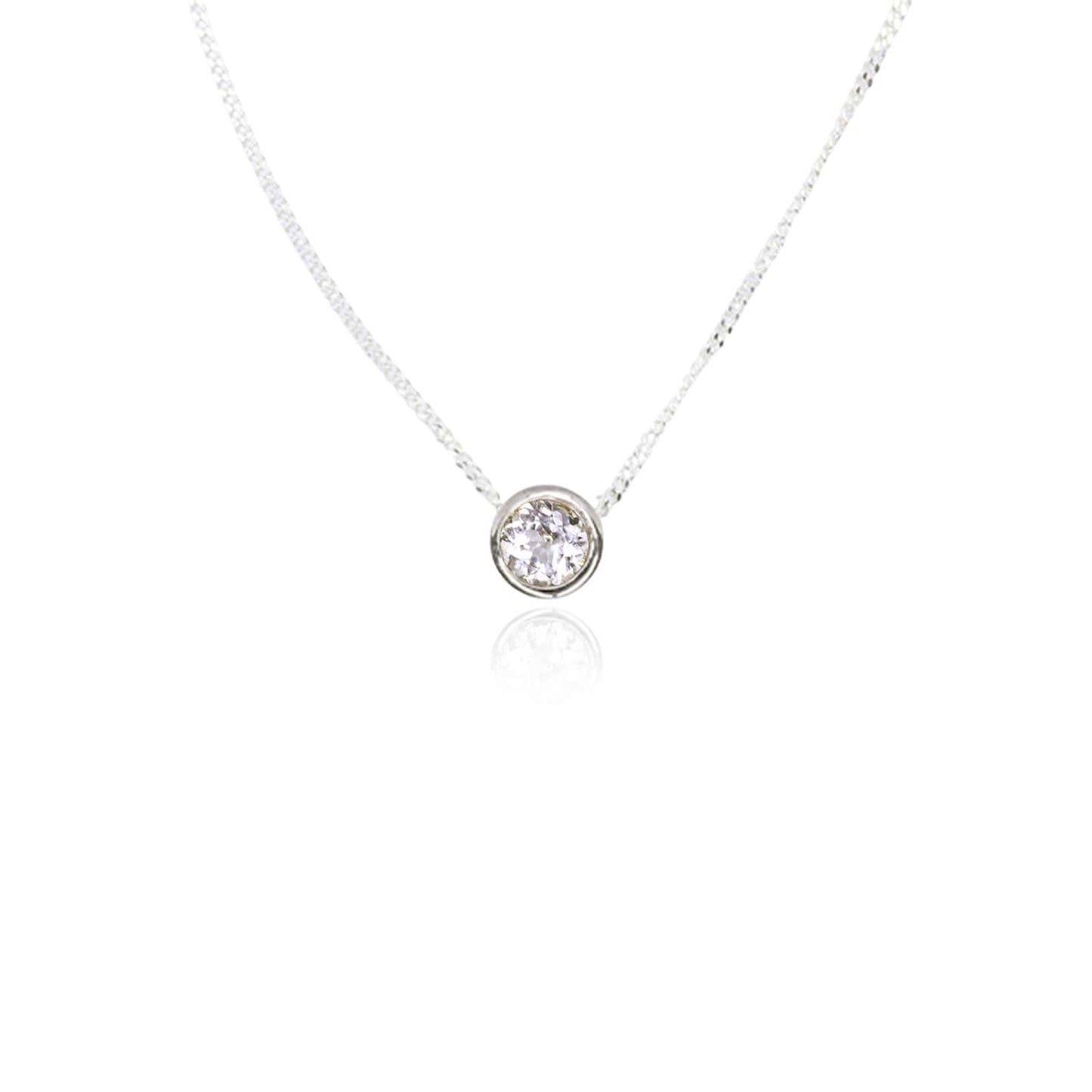 Clear Quartz Slider Necklace