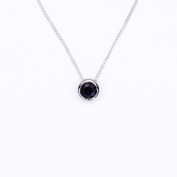 Sapphire Slider Necklace