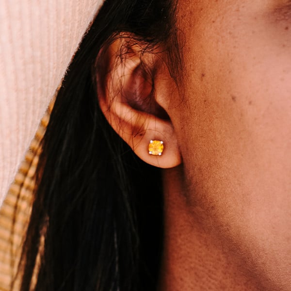 Citrine Studs