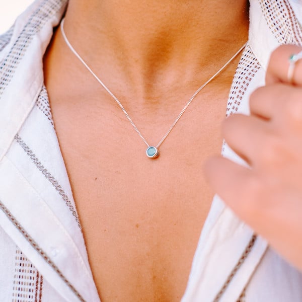 Emerald Slider Necklace