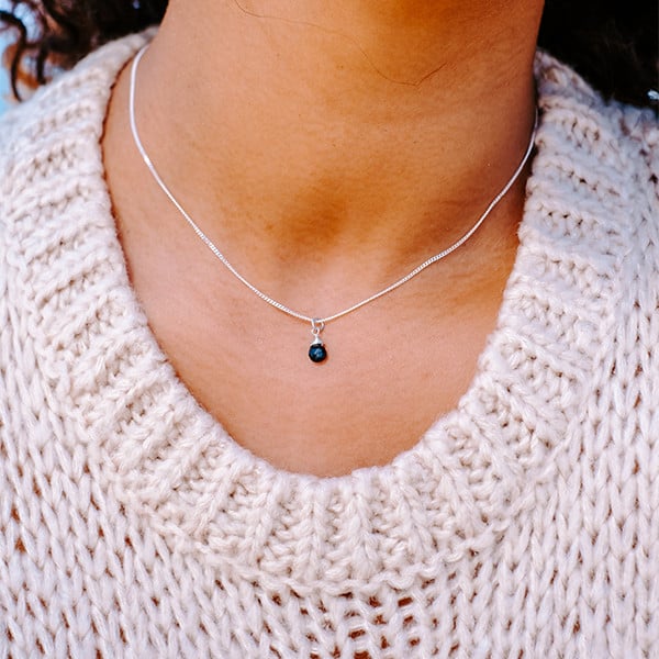 Onyx Drop Necklace