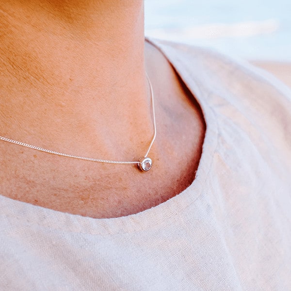 Topaz Slider Necklace