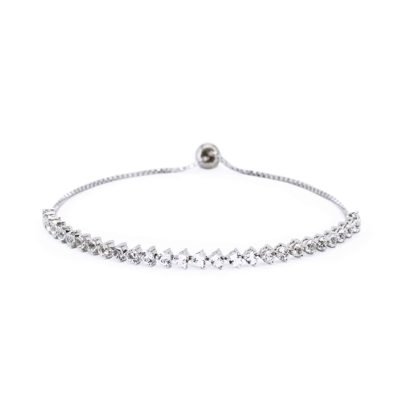 Clear Quartz Tennis Bracelet