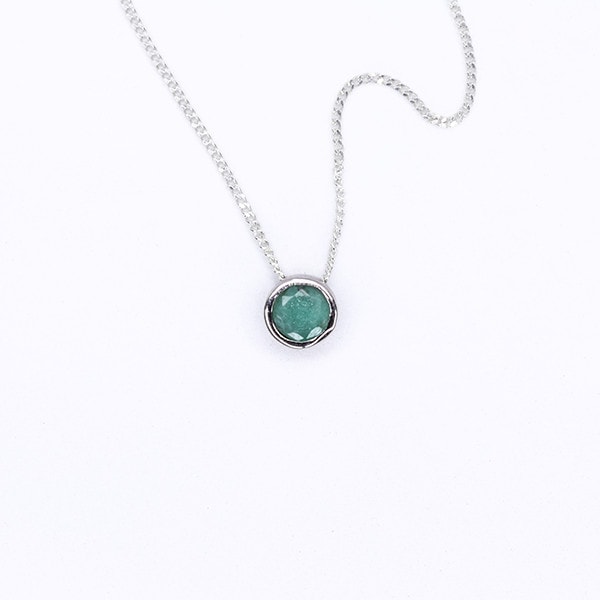Emerald Slider Necklace