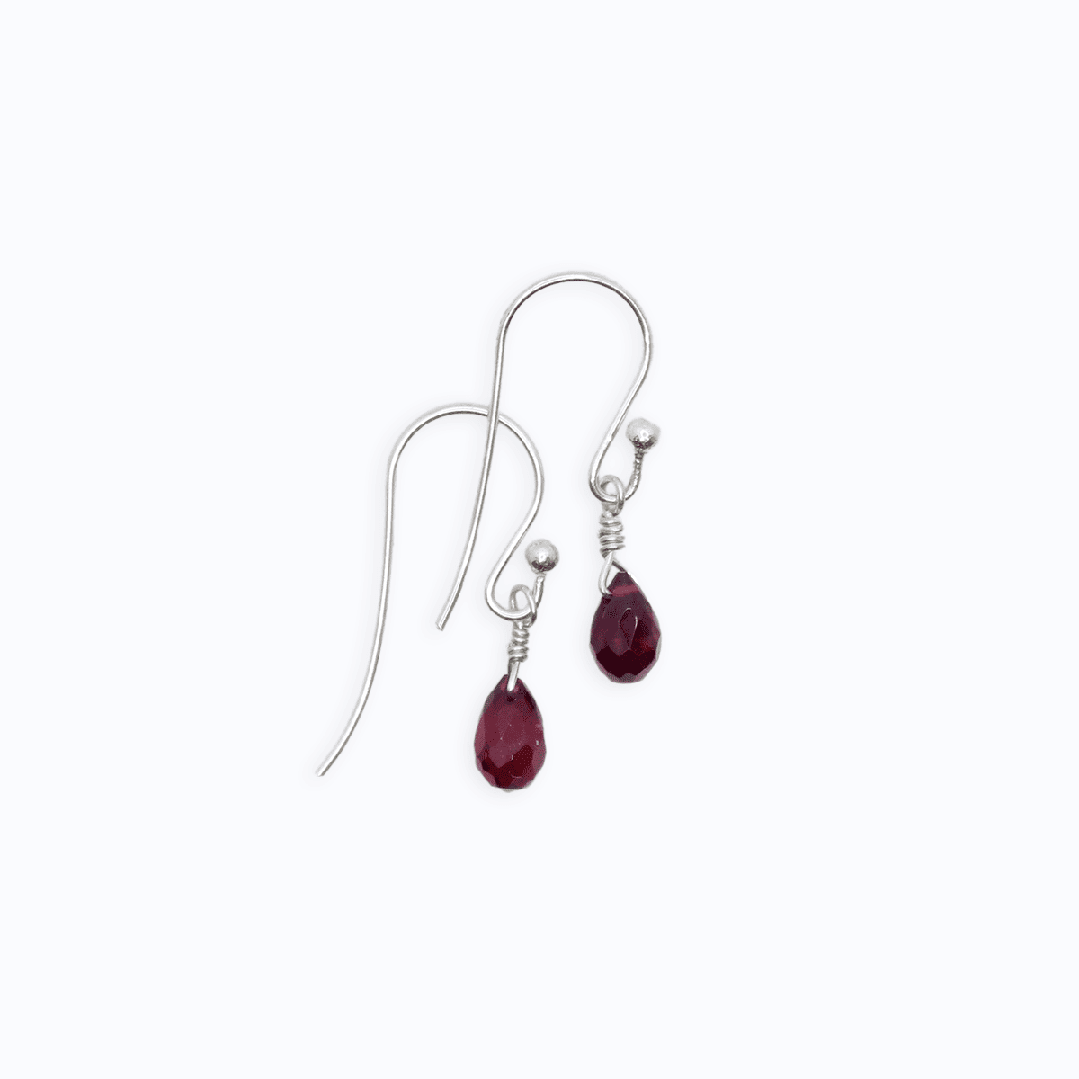 Garnet Drop Earrings