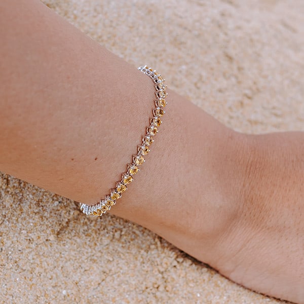Citrine Tennis Bracelet