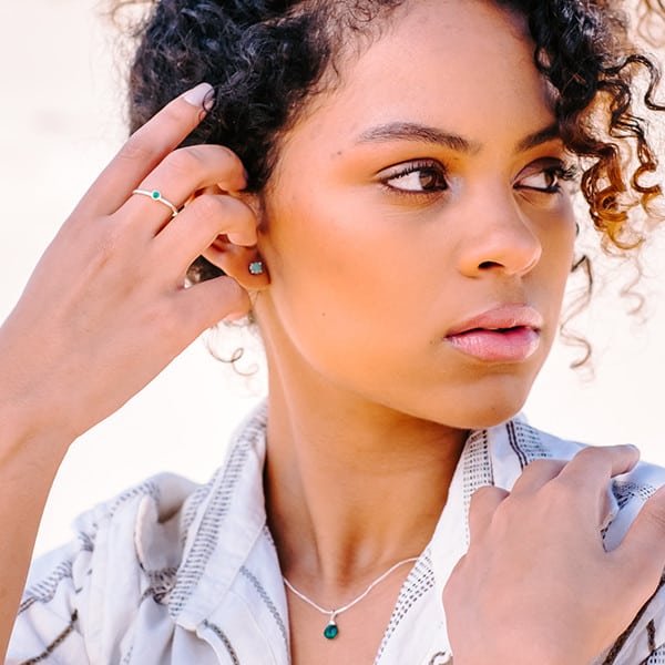 Emerald Studs