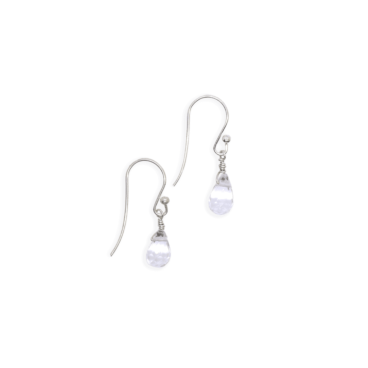 Clear Quartz Drop Earrings