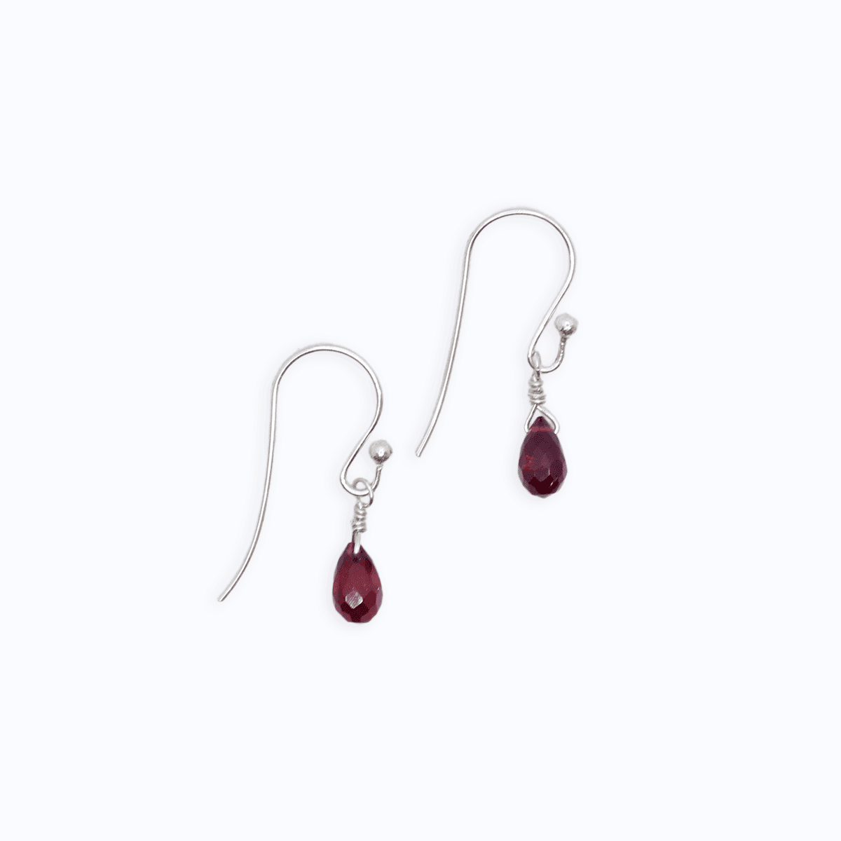 Garnet Drop Earrings