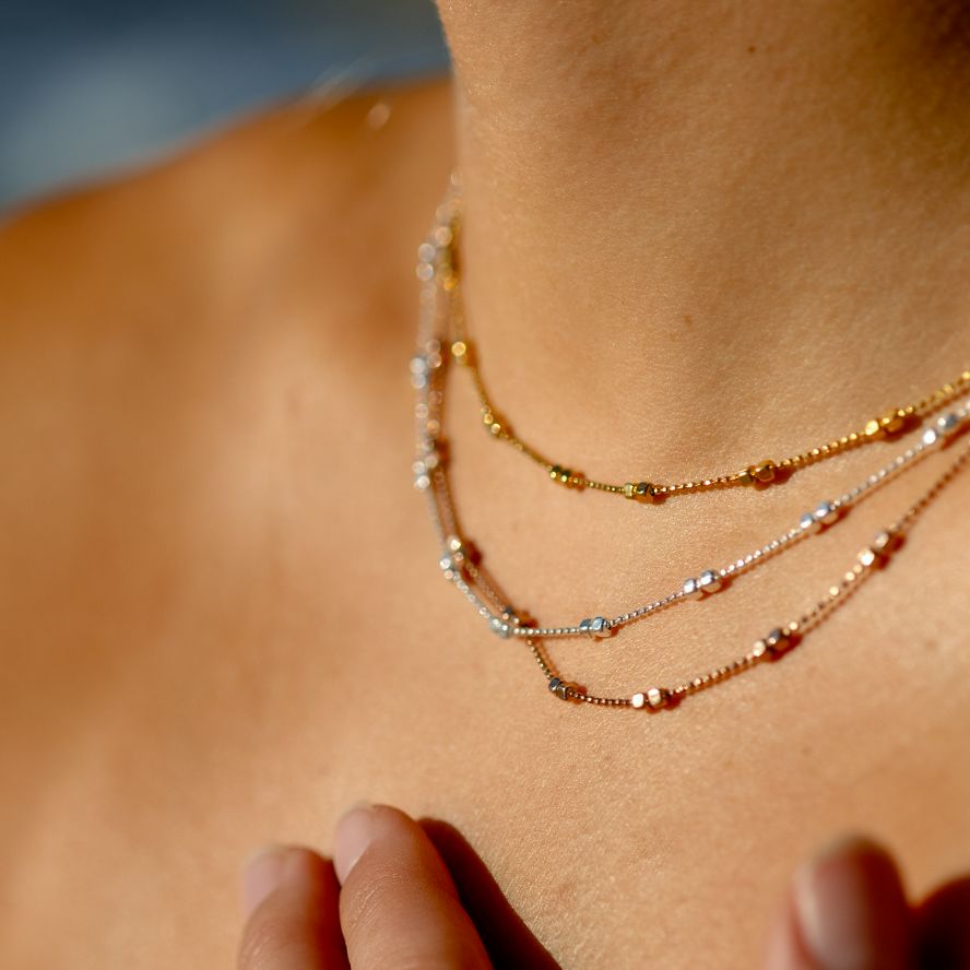 Square Bead Necklace