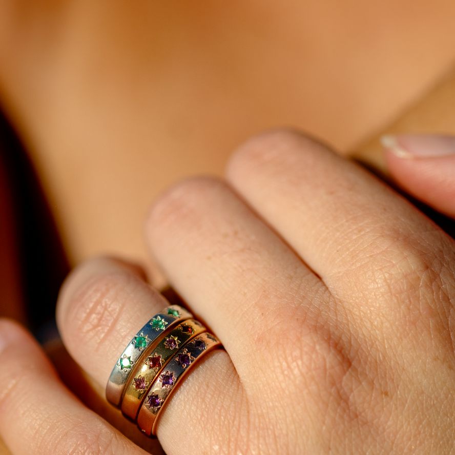 Star Struck Birthstone Ring