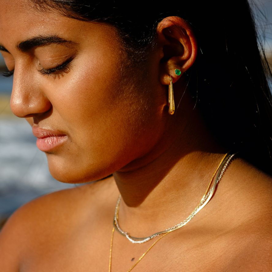 Uber Thin Herringbone Necklace