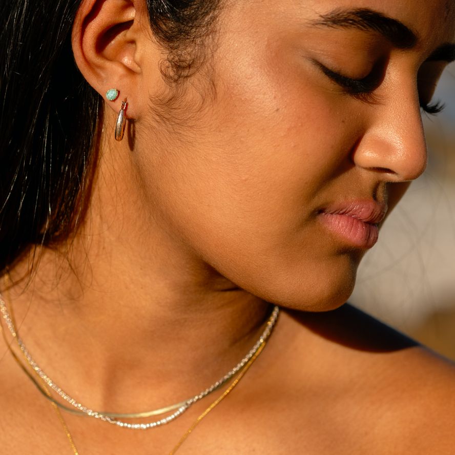 Uber Thin Herringbone Necklace