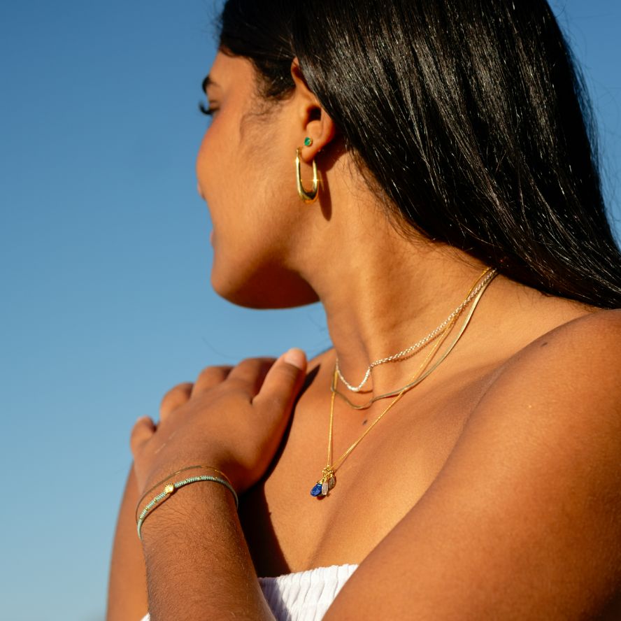 Uber Thin Herringbone Necklace