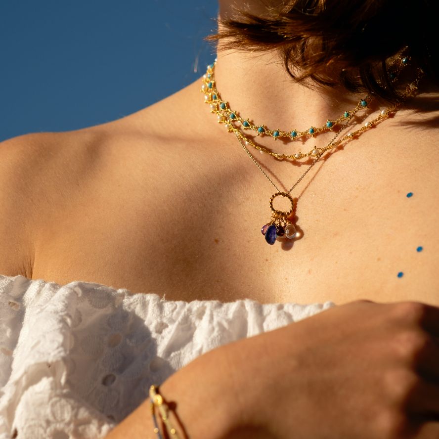Lacey gemstone Necklace
