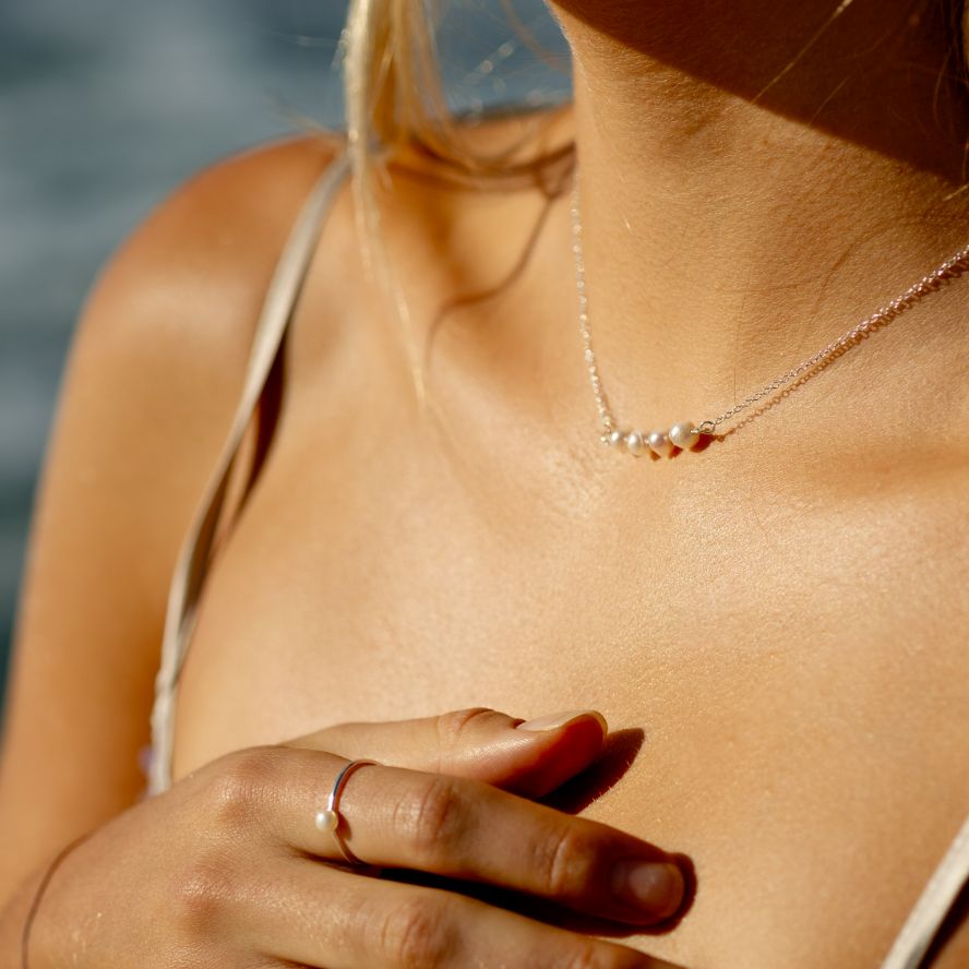 Quattro Pearl Necklace