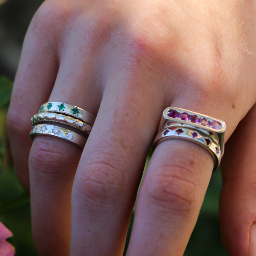 Star Struck Birthstone Ring