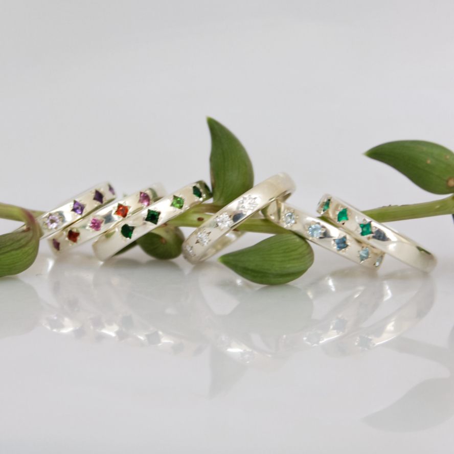 Star Struck Birthstone Ring