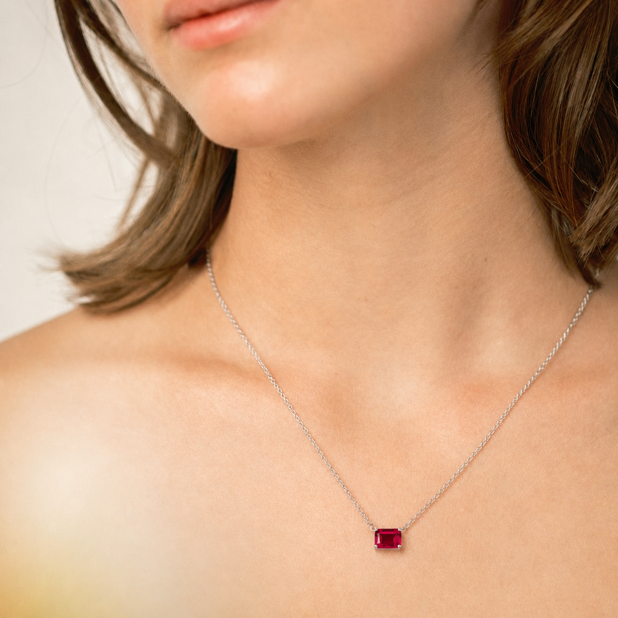 Birthstone Ruby Pendant
