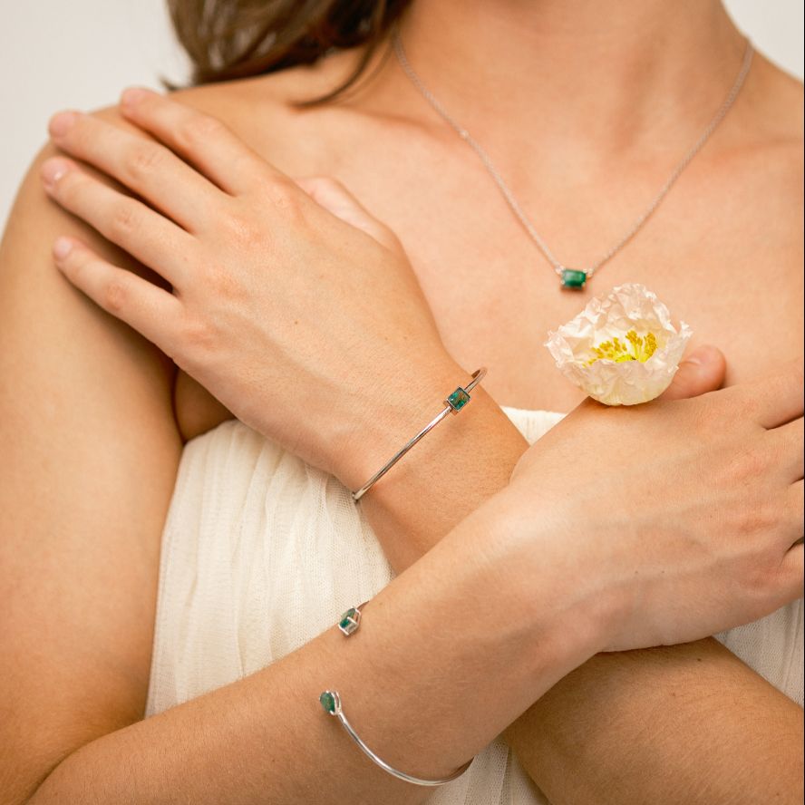 Birthstone Emerald Necklace