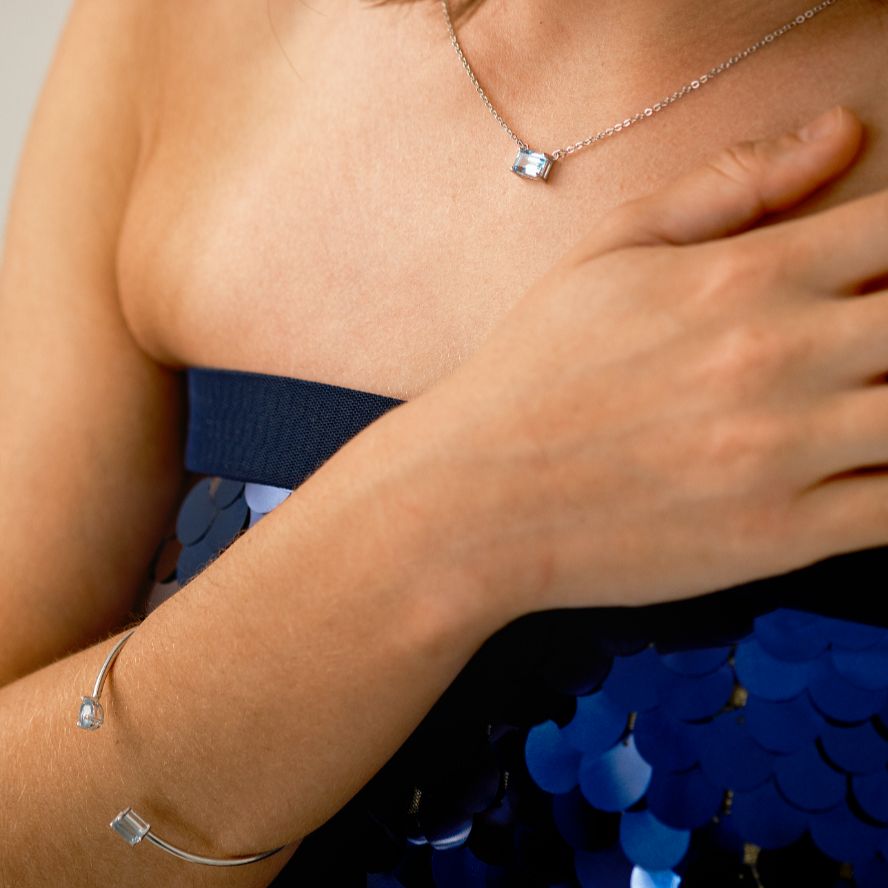 Birthstone Twin Cuff Topaz