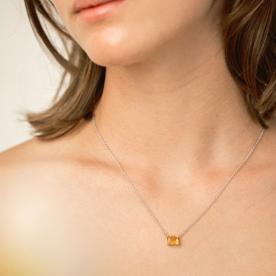 Birthstone Citrine Necklace