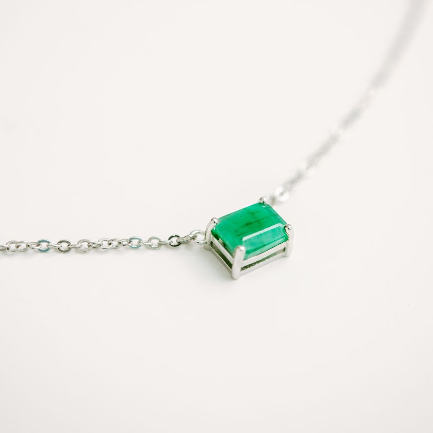 Birthstone Emerald Necklace