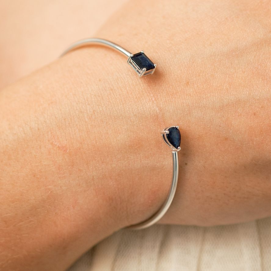 Birthstone Twin Cuff Sapphire