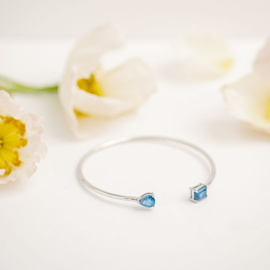 Birthstone Twin Cuff Tanzanite