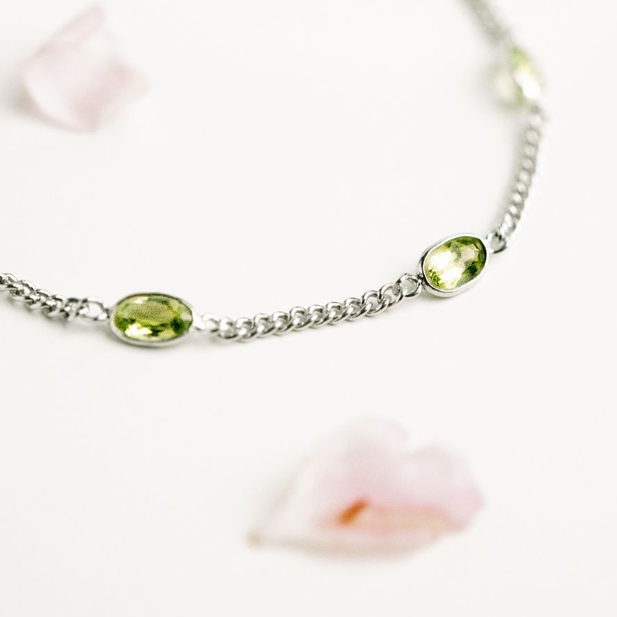 Birthstone Peridot BLING Bracelet