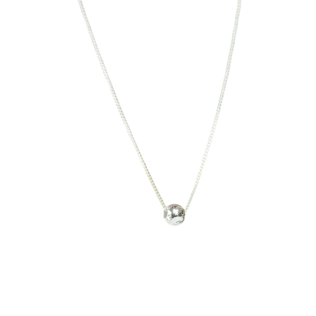 Silver Ball Slider necklace