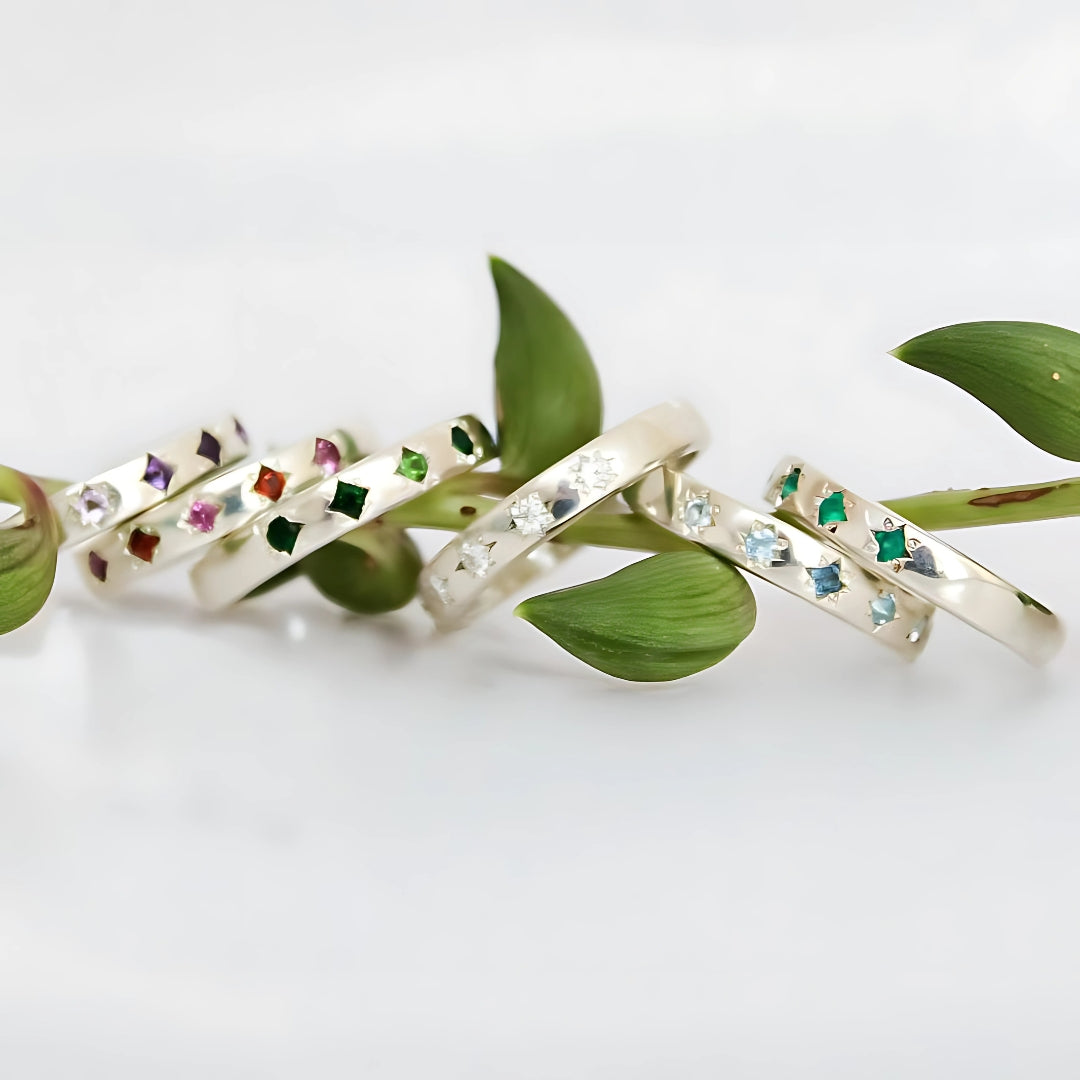 Star Struck Birthstone Ring