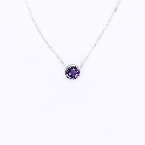 Amethyst Slider Necklace