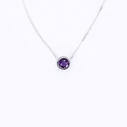 Amethyst Slider Necklace