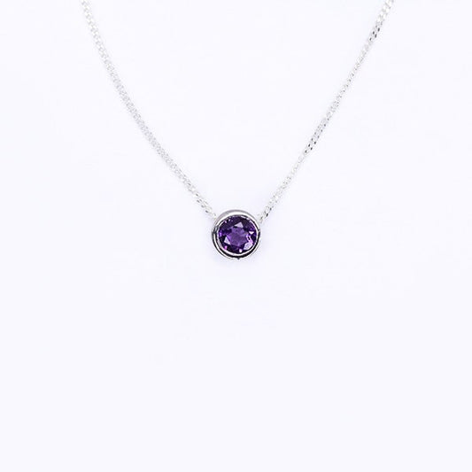 Amethyst Slider Necklace