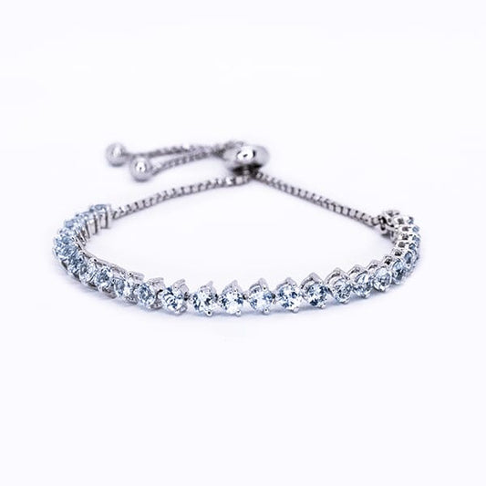 Blue Topaz Tennis Bracelet