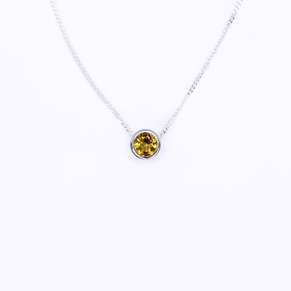 Citrine Slider Pendant