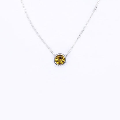 Citrine Slider Necklace