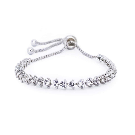 Clear Quartz Tennis Bracelet