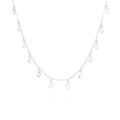 Drop Me Bling Clear Quartz Necklace