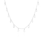 Drop Me Bling Clear Quartz Necklace