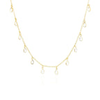 Drop Me Bling Clear Quartz Necklace