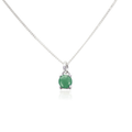 Emerald Pendant Necklace