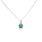 Emerald Pendant Necklace