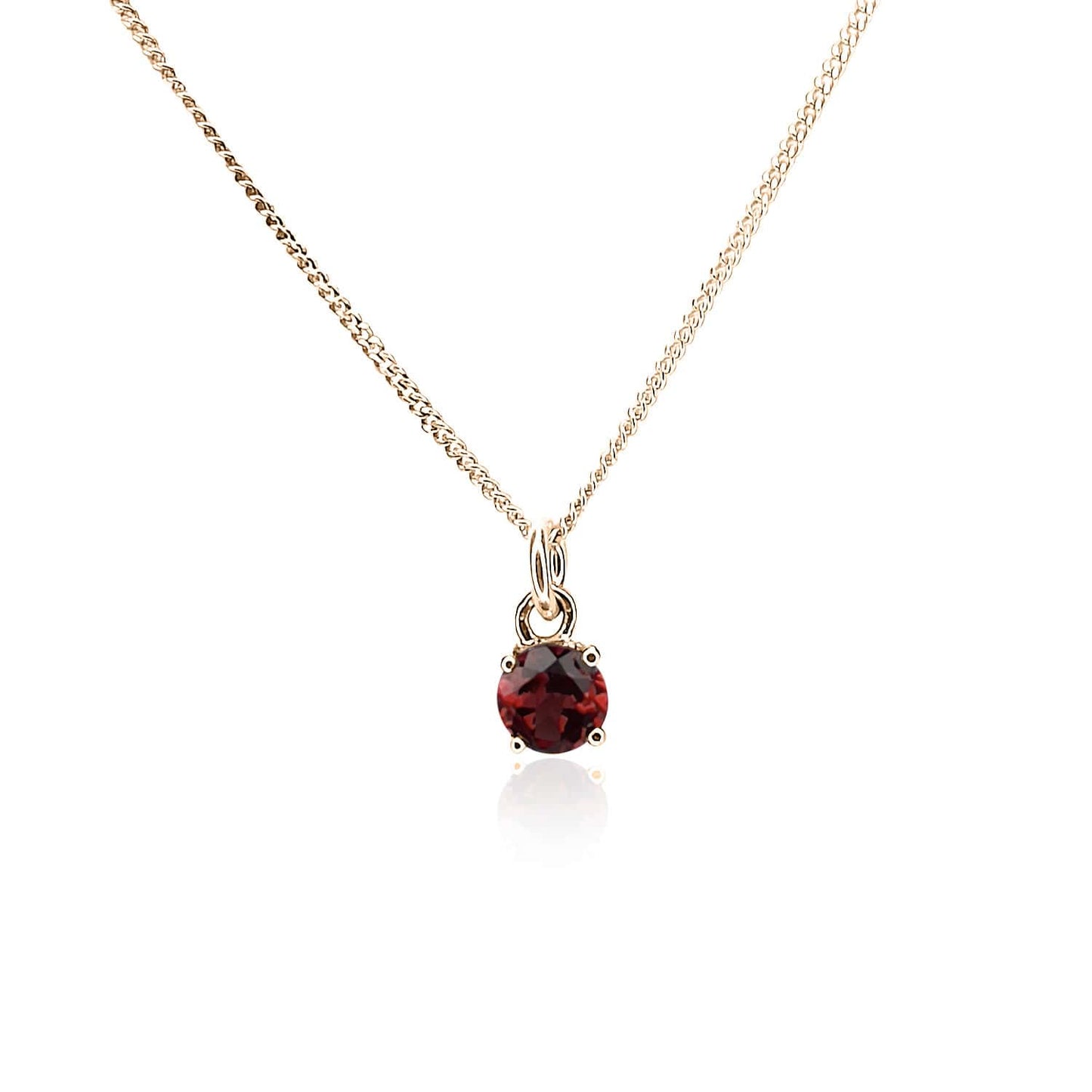 Garnet Pendant Necklace