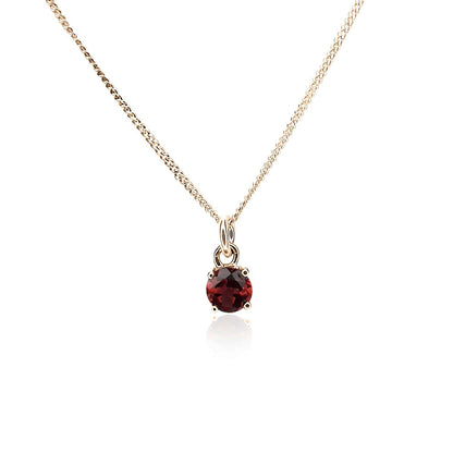 Garnet Pendant Necklace