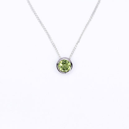 Peridot Slider Necklace